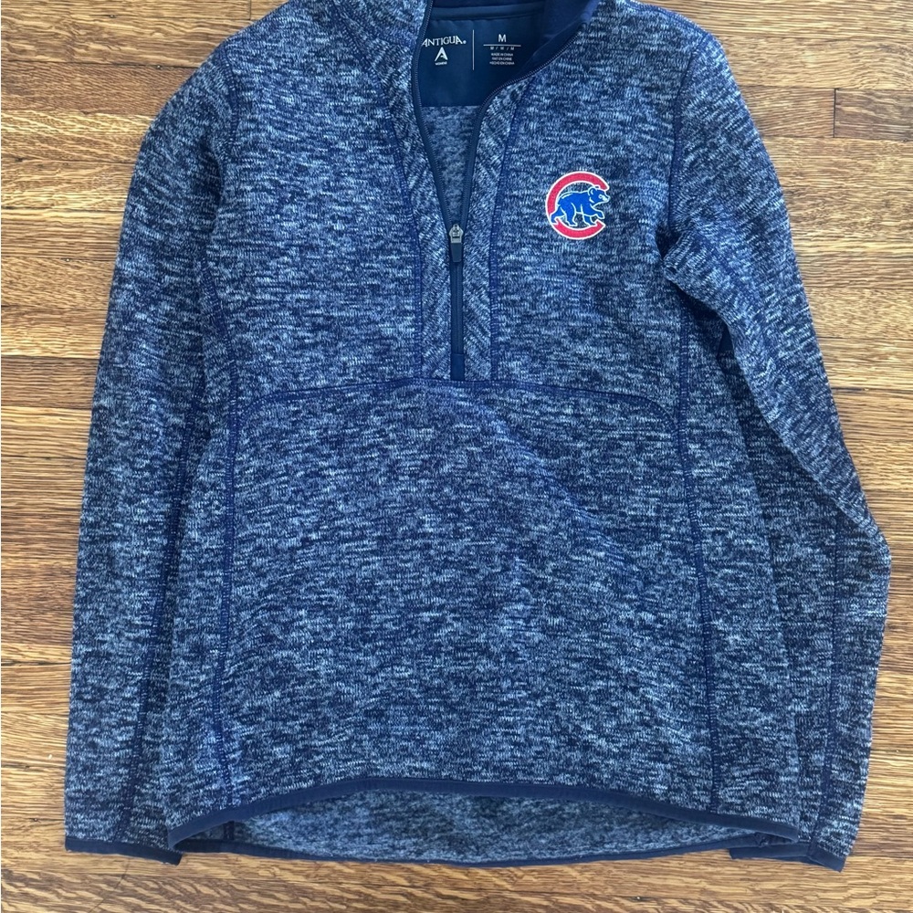 Chicago Cubs Antigua Half-Zip Pullover Sweatshirt